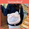 Pink Plush Cartoon Pig Backpack With Large Capacity For Students And Casual Use