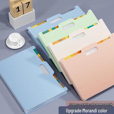 A4 Expandable Accordion Folder - Large Capacity Desktop Organizer for Students and Office Use