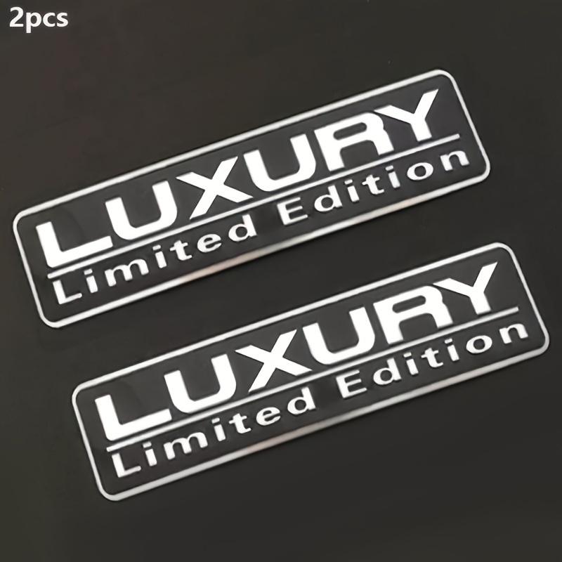 2PCS Limited Edition Emblem 3D Metal Badges Decal Sticker Auto Racing Sport Emblem for Rear Trunk Side Fender Car Motorcycle