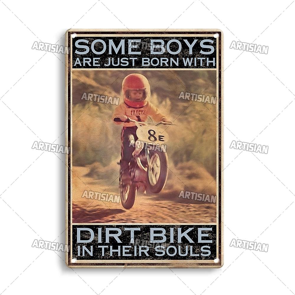 

Артизанальный езда металлическая табличка мотоцикл жестяной постер мотоцикл декоративный знак настенный декор гараж бар паб клуб отель кафе кухня 7.8x11.8inch