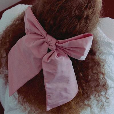 Elizabeth Moments Pink Long Memory Ribbon Hair Pin