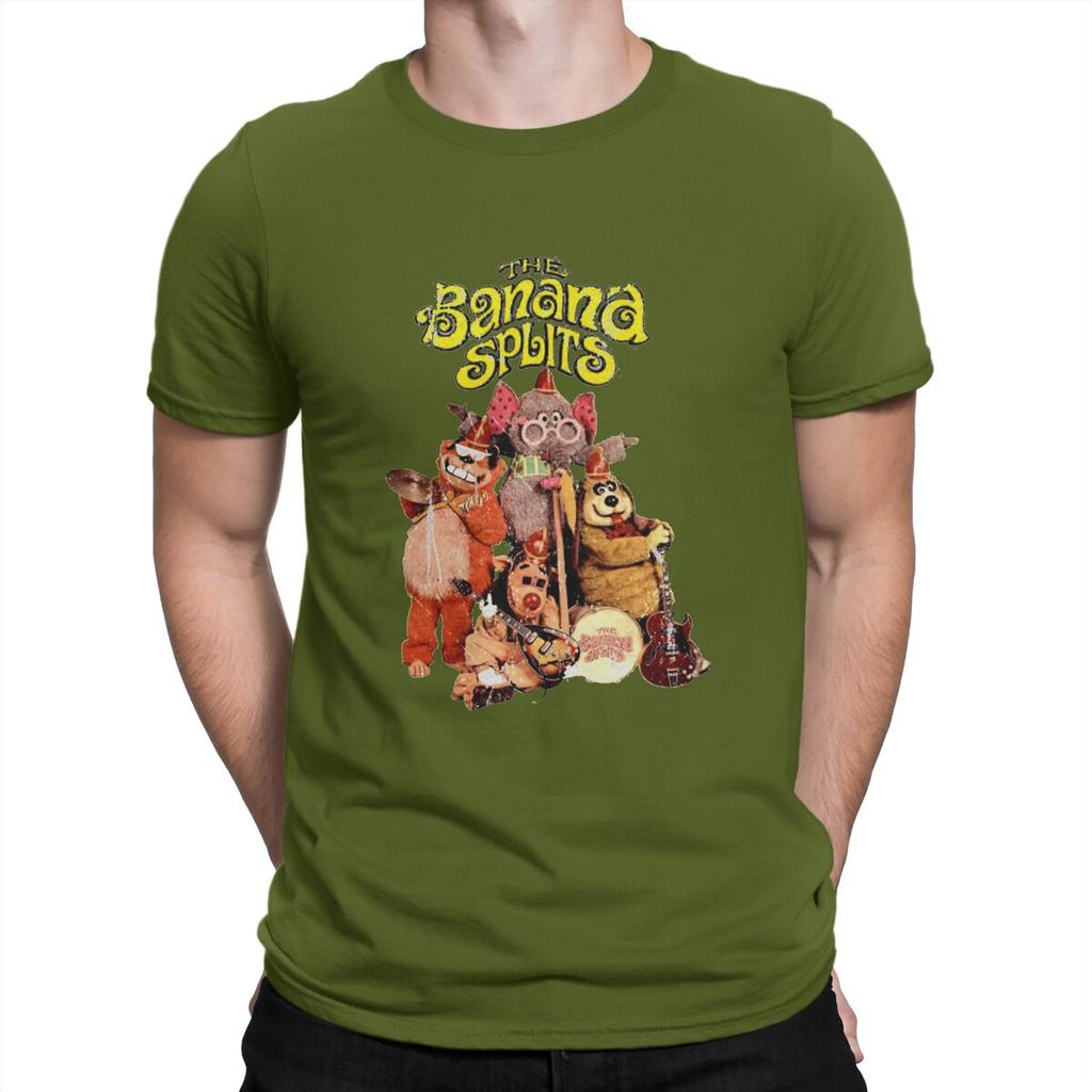 Drooper Distressed Men TShirt The Banana Splits Cartoons O Neck Short Sleeve Fabric T Shirt Humor High Quality Birthday Gifts