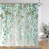 Watercolour Floral Print Shower Curtain Gorgeous Floral Rustic Flower Polyester Fabric Shower Curtains Bathroom Decor with Hooks