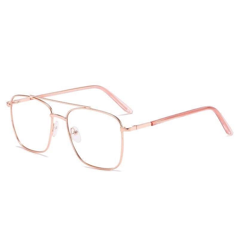 Pochromic Anti Radiation Farsight Eyeglasses Fashion Square Metal Glasses Woman Men