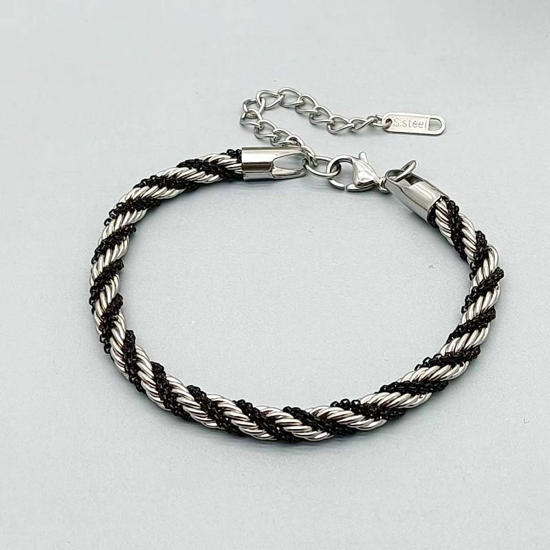 Titanium Steel Geometric Women Bracelet With Gold Plating For Fashion Gift