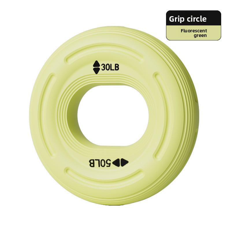 Hand Grip Ring Carpal Expander Silicone Exerciser Wrist Expander Handheld Muscle Finger Forearm Trainer Gym флуоресцентный зеленый