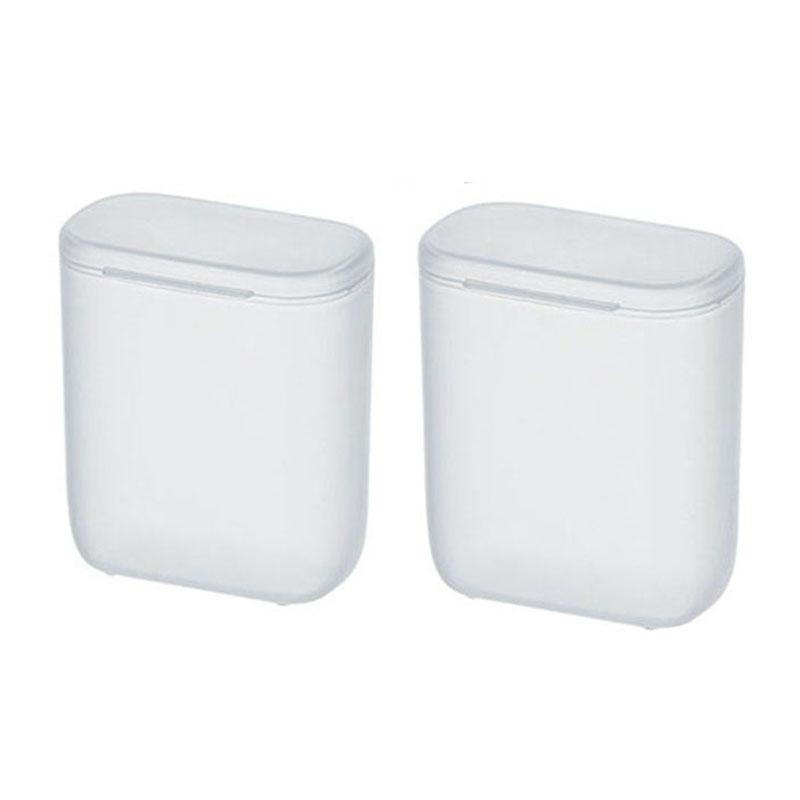 Tragbare Aufbewahrungsbox mit Deckel, Tragbare kabelgebundene Headset-Datenkabel-Aufbewahrungsbox, U-Disk Gummiband Staubdichte kleine Box mit Deckel