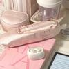 Cute Design Ballet Shoes Pencil Case Makeup Bag Pen Storage Bag Satin Stationery Bag  Kids Girl