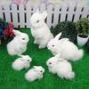 14x21cm Rabbit Statue Ornament Prop Model Figure