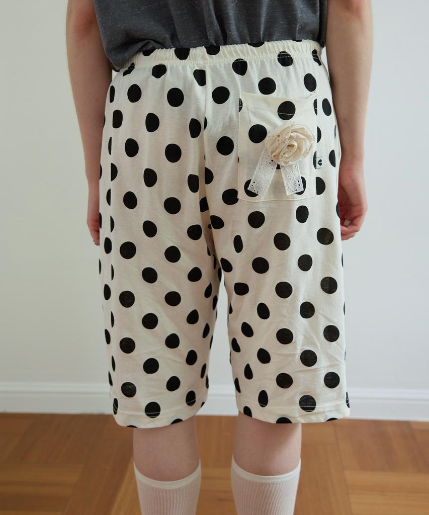 FUNFROMFUN Polka Shorts, Ivory