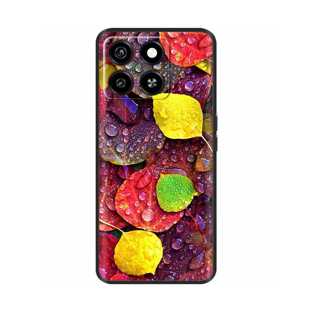 For ZTE Blade A35 Case For ZTE Blade A55 Cover Fashion Flower Slim Soft Silicone Phone Cases for ZTE A35 A 35 Fundas TPU Coque