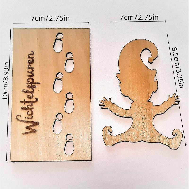 

Christmas Tree Decoration Pendants, Party Supplies, Wooden Handicrafts, Hand-painted Christmas Tree Wood Chips Style 1