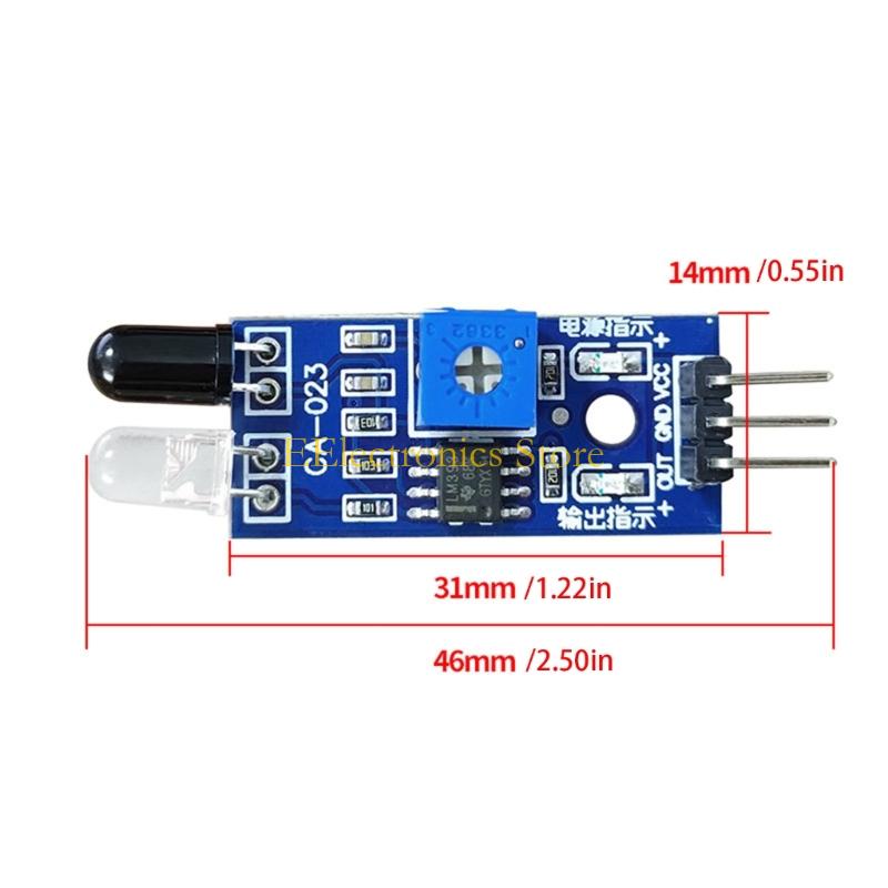 B03C IR Obstacle Avoidance Sensors Module 3Pin Reflective for Intelligent Car Robot