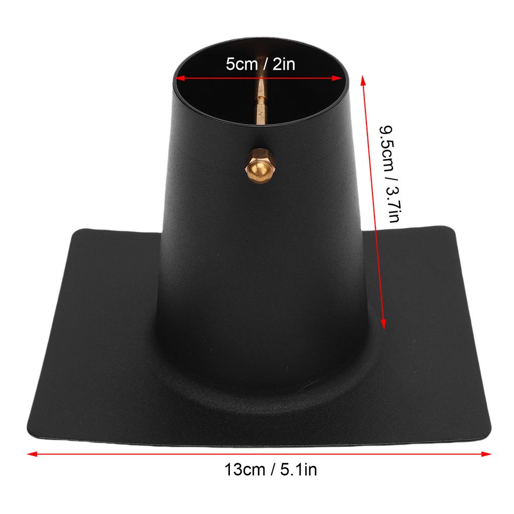 Rain Chain Gutter Adapter Installer Black Powder Coated Aluminum Downspout Installation Tool