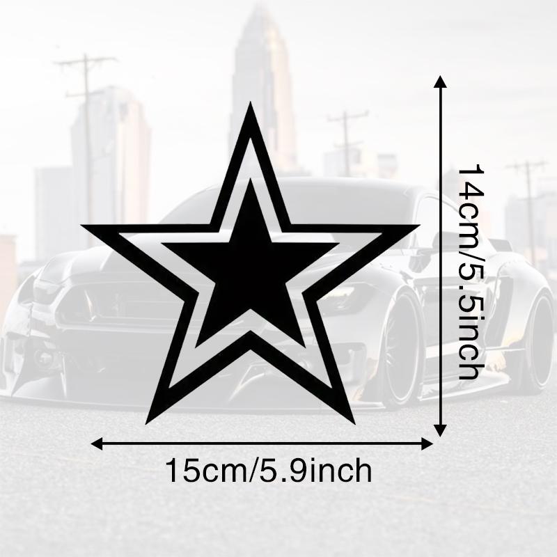 DS94#15x14cm Pentagram Vinyl Decal Durable, Weatherproof Decoration for Car Motorcycle, Easy To Paste