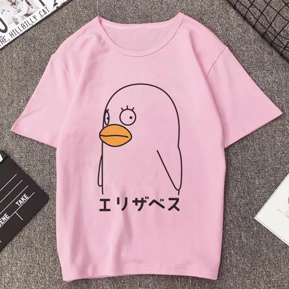 Gintama Samurai Gintoki Washed Cotton T‑shirt Unisex Teen Gothic Vintage Korean Fashion Short Sleeve Streetwear Casual Tops