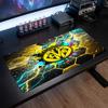 Villarreal FC Theme Pattern Mouse Pad, Soccer Logo Design XXL Gaming Desk Mat Non-Slip Computer Mouse Pad