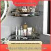 Punch-Free Aluminum Corner Bathroom Storage Rack