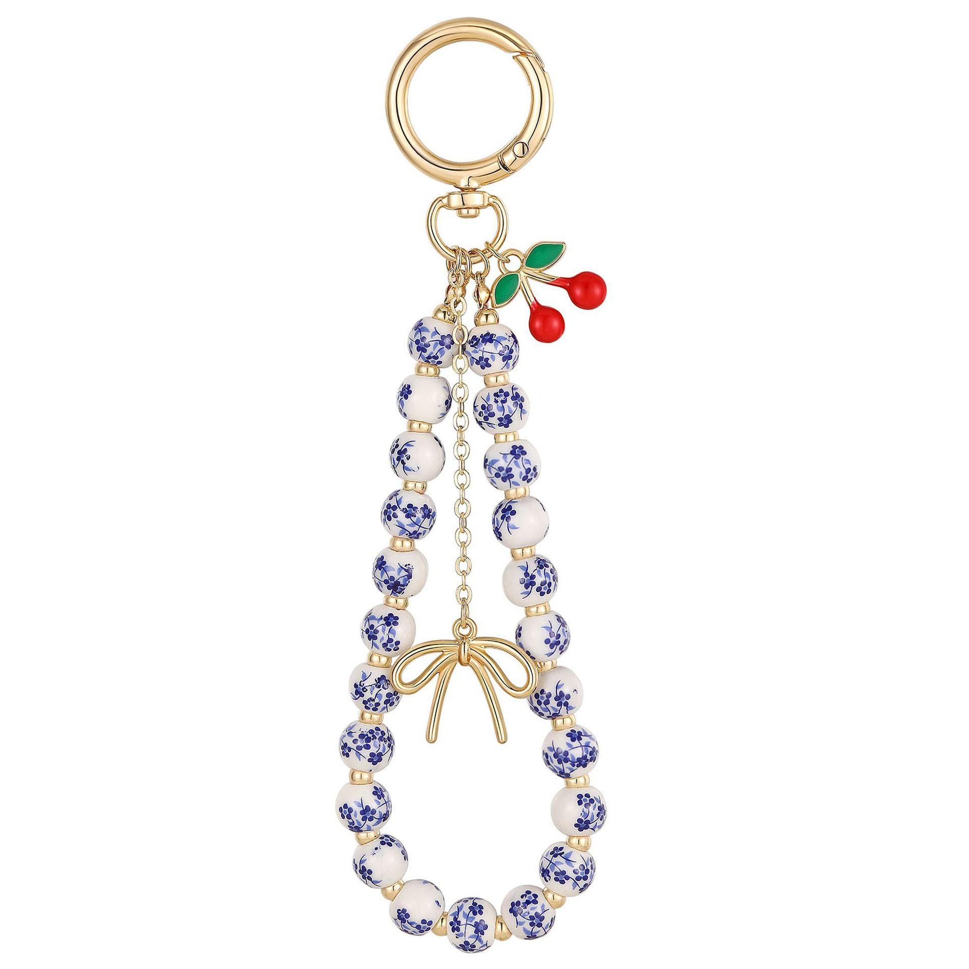 

JYL TS Bracelet Keychain Bowknot Charm Brings Elegance & Smooth Life Path 1 юта малиновый
