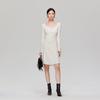 VEROMODA Elegant Flare Sleeve A-Line Knit Dress