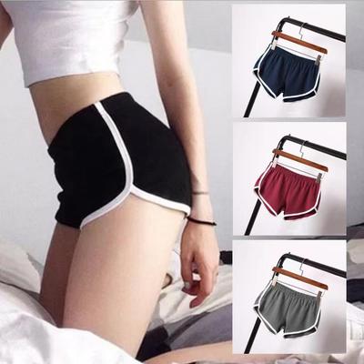 Ademende Zomer Sportshorts voor Dames: Effen Kleur Yoga-, Strand- en Vrijetijdskleding