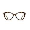 Leopard Frame Round Presbyopic Glasses Women Fashion TR90 Farsightedness Spectacles 0 To +6 0