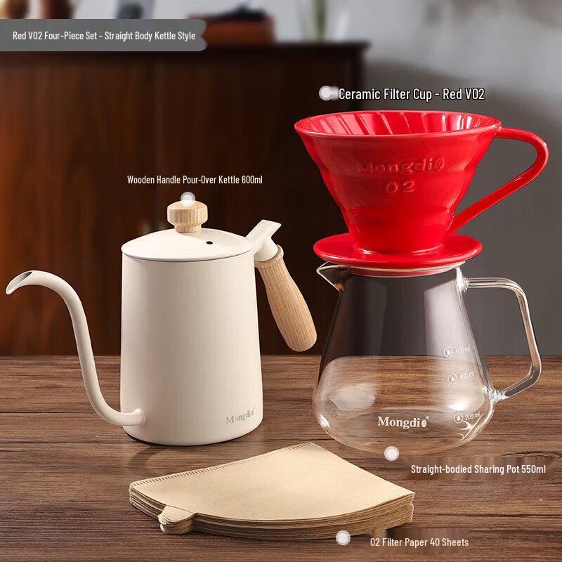 V60 Ceramic Pour-Over Coffee Brewer Set