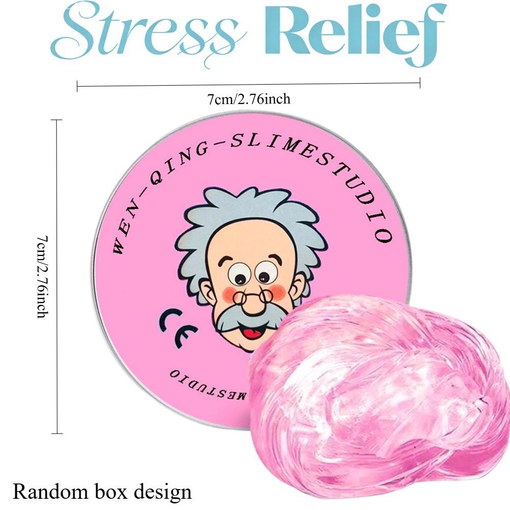 Neue Stressabbau-Spielzeuge Alter Mann Flüssiger Squishy Transparenter Kristall-Schleim Flauschiger Schaum-Knete Kinder Sicher Hüpfender Dehnbarer Farb-Schleim