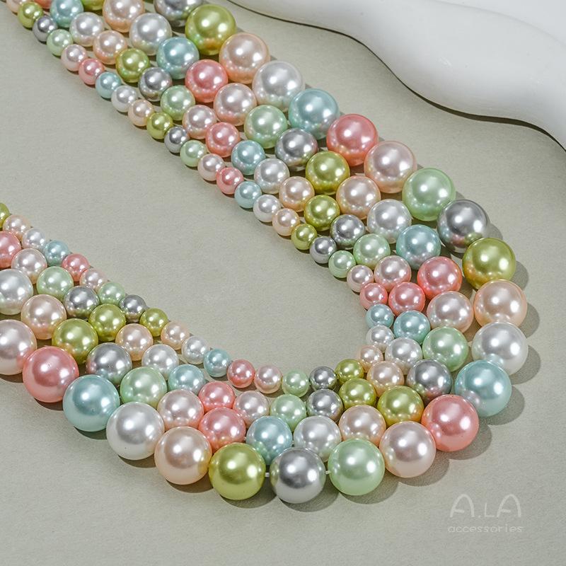Contas de Pérola Barroca de Cores Misturadas para Fazer Colares DIY