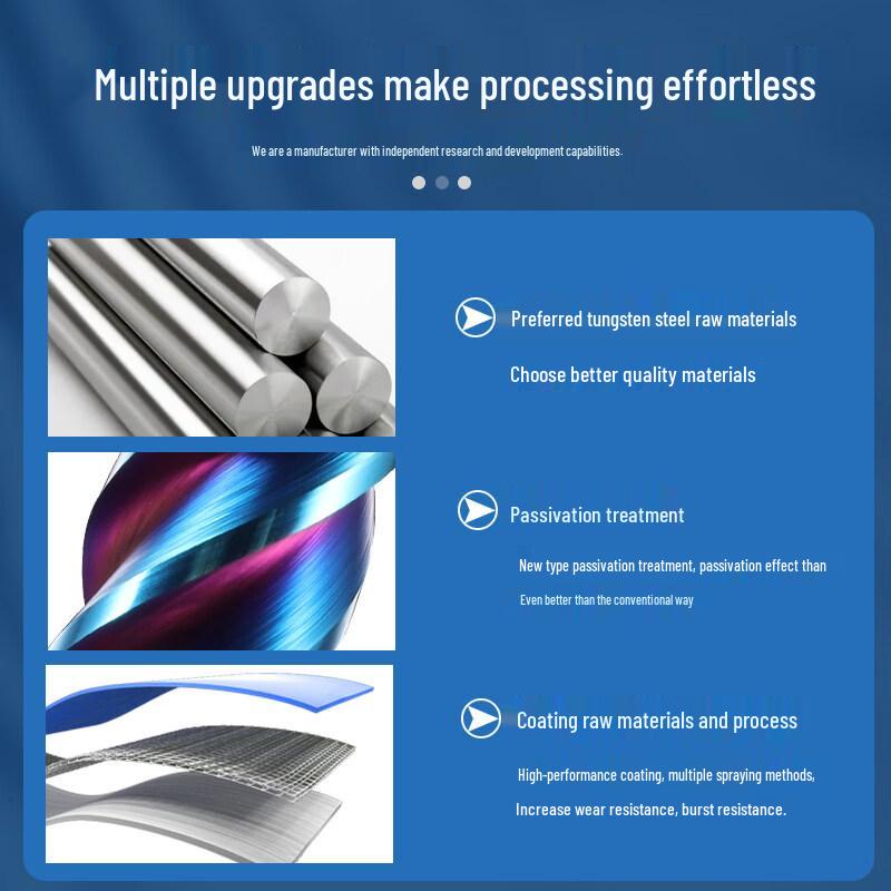 Jundingying 65-Degree Tungsten Carbide Extended End Mill