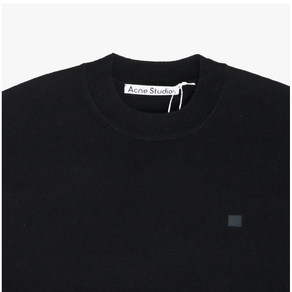 Acne Studios Unisex Knit Face Logo Patch C60115 Black  900 