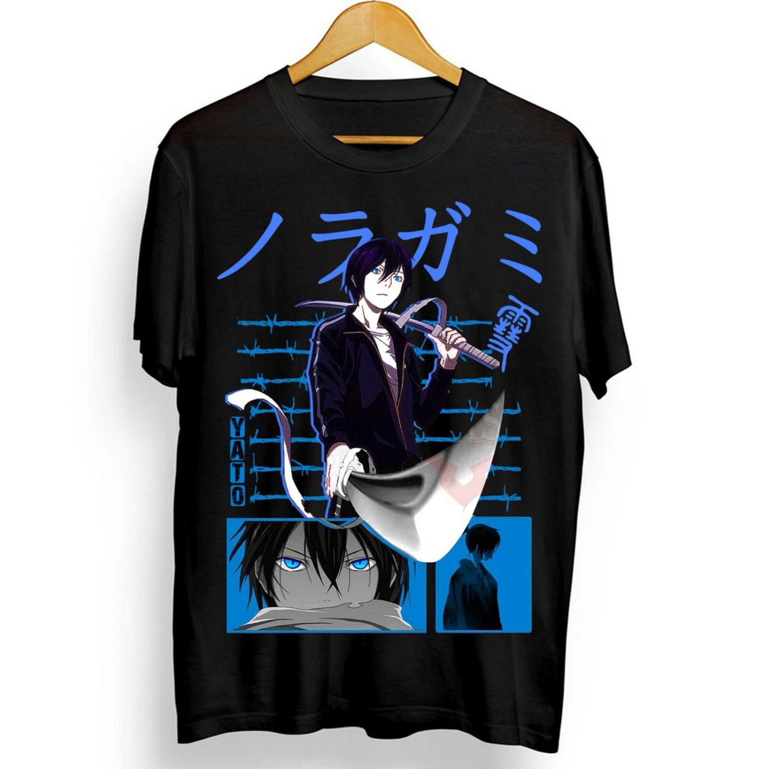 

2026 Spring Sale Noragami God of Calamity Tshirt Noragami Yato Shirt Womens Roundneck Shortsleeved Shirt S чёрный