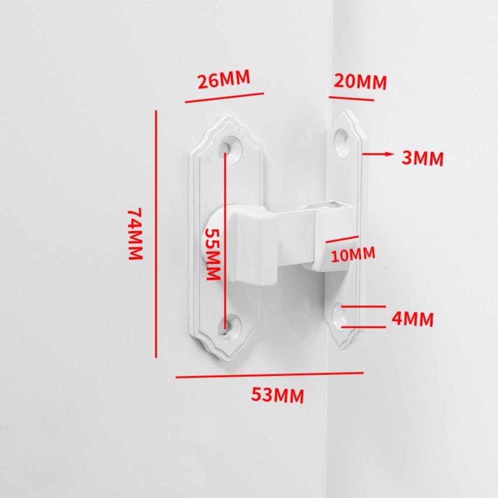 

90 Degree Door Bolt Lock Aluminum Alloy Door Buckle New Door Catch D