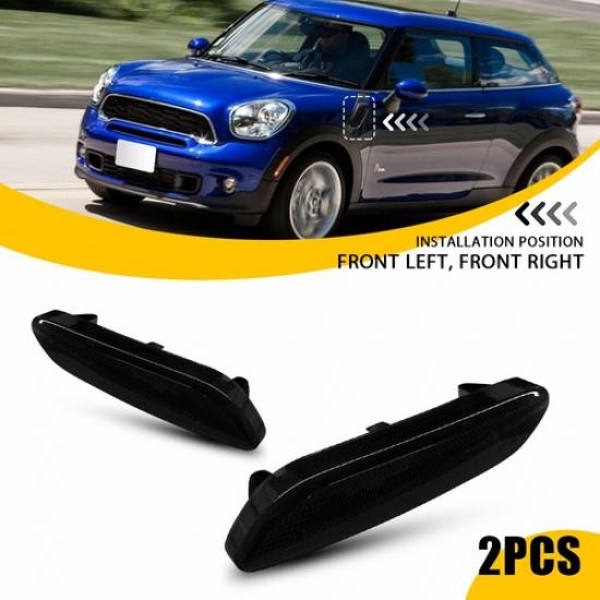 2 шт. Задымленные передние боковые габаритные огни Корпуса ламп Для MINI Cooper R60 R61 11-16