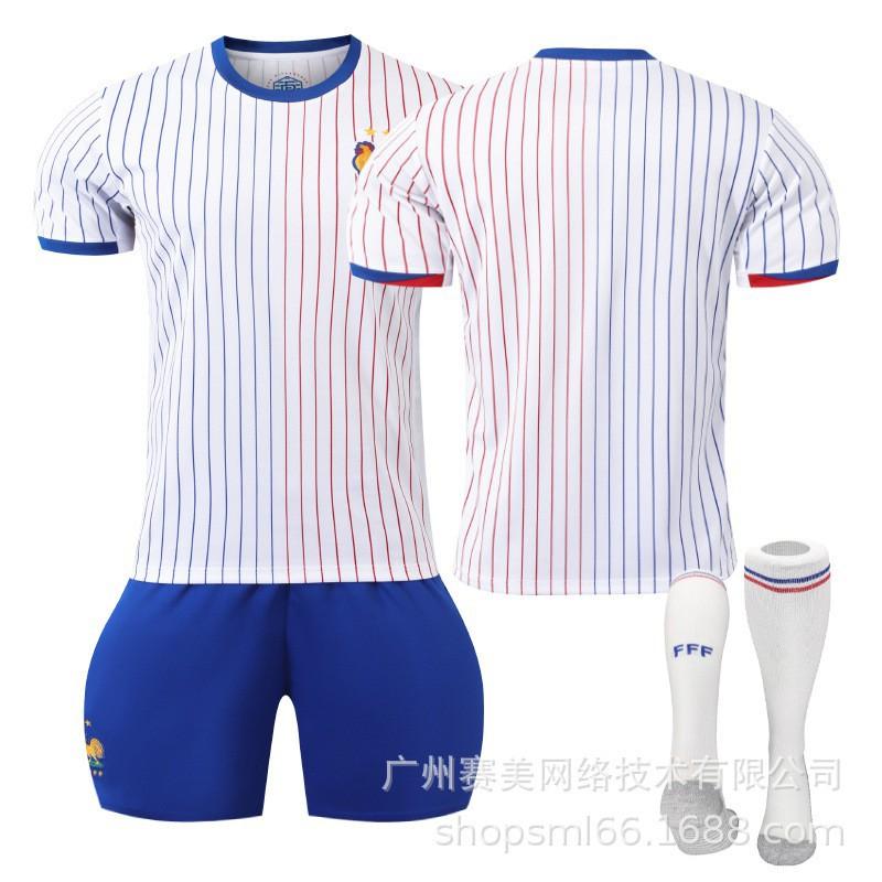 Europacup Uit Nr. 10 Mbappe 8 Meni 7 Grizmangiru Voetbalshirt Set