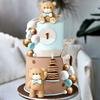 Luxury Bear Cake Decoration Baby Bear Baby Shower Cake Topper Bears Train Cake Decoration Baby Shower Birthday Cake Decoration