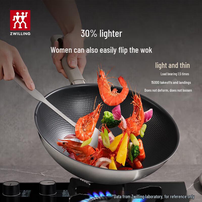 Zwilling J.A. Henckels 30cm Ultralight Titanium Non-stick Wok