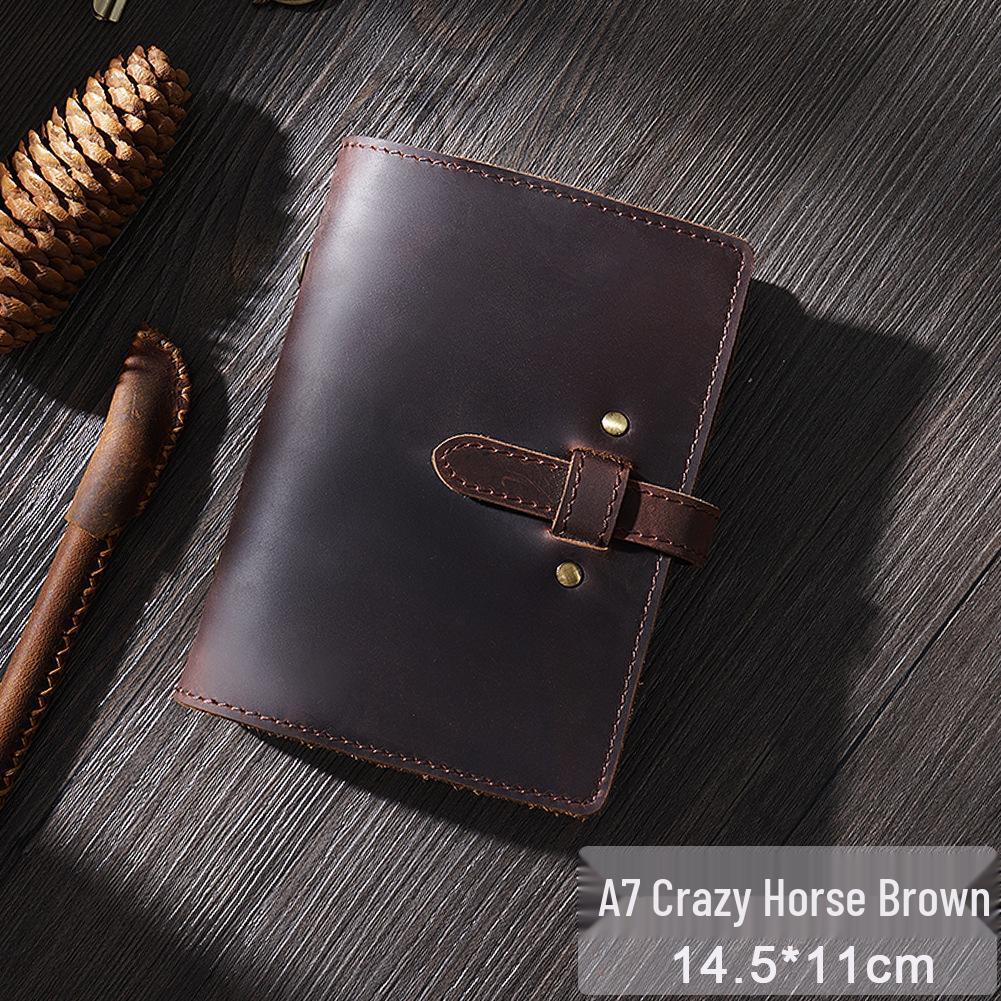 A5/A6 Vintage Cowhide Zippered Planner and Notebook Binder