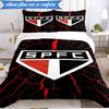 3PCS Paulo Fc Emblem Printed Soft Bedding Set,Including 1pc Duvet Cover And 2pcs Pillowcases Perfect for Bedroom, Dormitory, Fan Gift