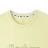 Skechers Comfortable Fashionable Versatile Letter Knitted Round Neck Short Sleeve T-Shirt Unisex Tops Wax-Yellow L225U063-026S