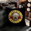 Band GGuns N Roses Pillow Case Antidustmite Pillowcase Invisible zipper silky short plush Sofa cushion cover