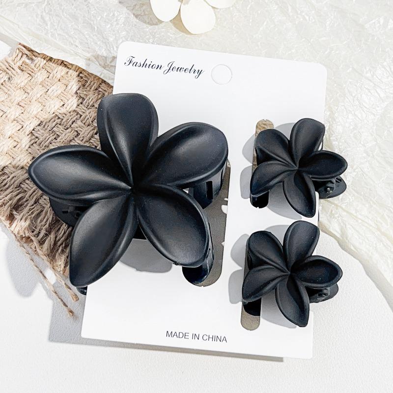 Frangipani Hairpin Beach Vacation Style Bauhinia Flower Updo Shark Hairpin Set