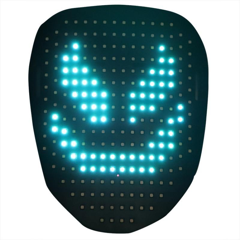 Halloween LED Mask Gesture Sensing Light Up Party Performance Prop