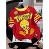 Cartoon Duck Tweety Rabbit Print Men Women's Short Sleeve T-Shirt Casual 3d Print Summer Kids Parent Sport Tops T-shirt Tee