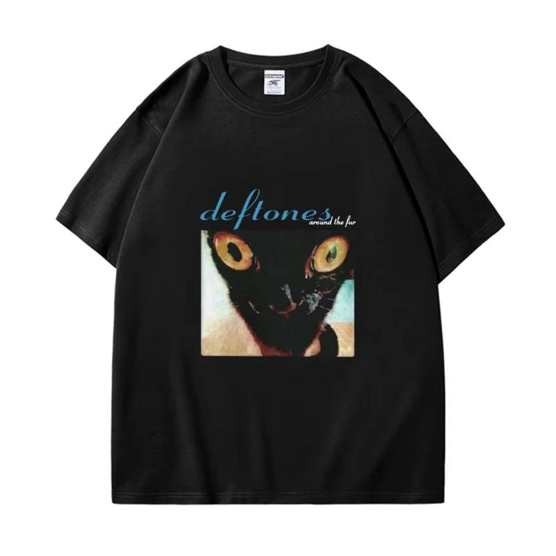 Deftones printed T-shirts for summer and autumn 2025 loose and casual short-sleeved men's and women's sport tops
