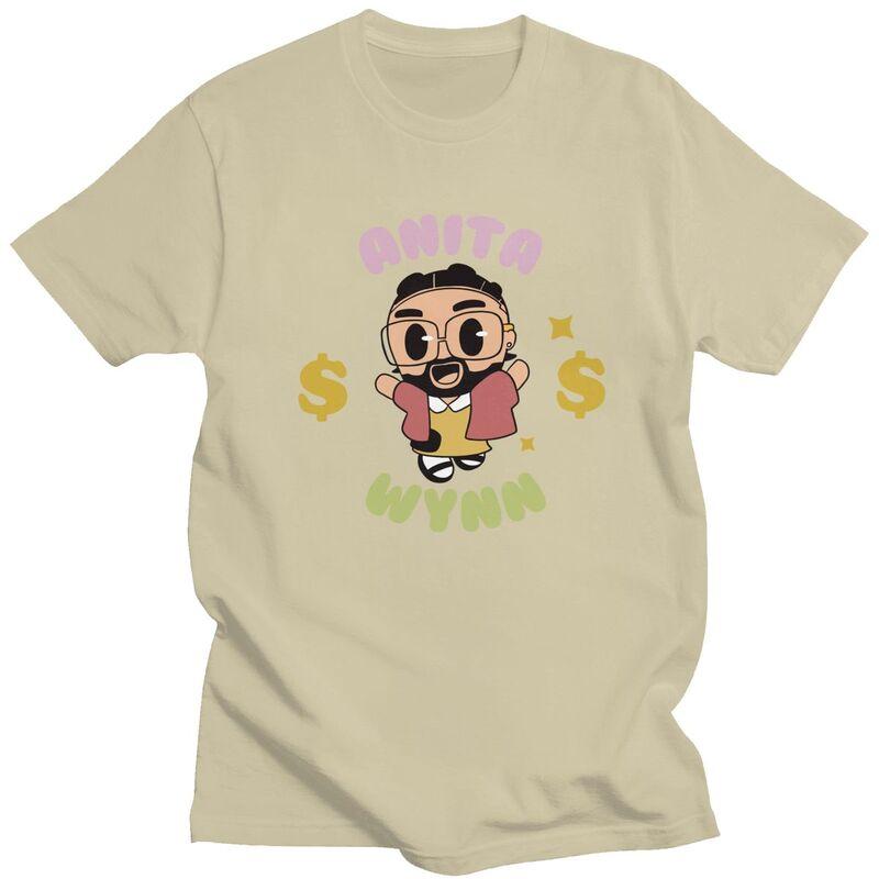 Custom Anita Max Wynn Mem T Shirt for Men 100 Cotton Tshirt Casual Tees Short Sleeve Tshirt Slim Fit Clothing Gift