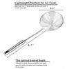 Stainless Steel Kitchen Strainer, Skimmer Ladle for Cooking & Frying, Wire Mesh Spoons with Long Handle