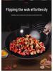 Classic Double-Ear Nitrided Iron Wok: Non-Stick, No Coating, Induction Compatible, Ideal for Home Stir-Frying