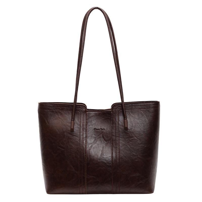 New Large Bag Women's Fashion Versatile Shoulder Underarm Bag Commuter Tote Bag Portable Large-capacity Women's Bag