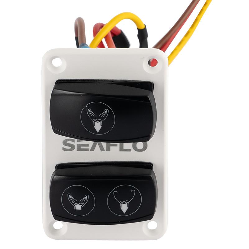 SEAFLO Electric Marine Toilet Switch Pane Toilet Control Switch for Marine Toilet слоновая кость